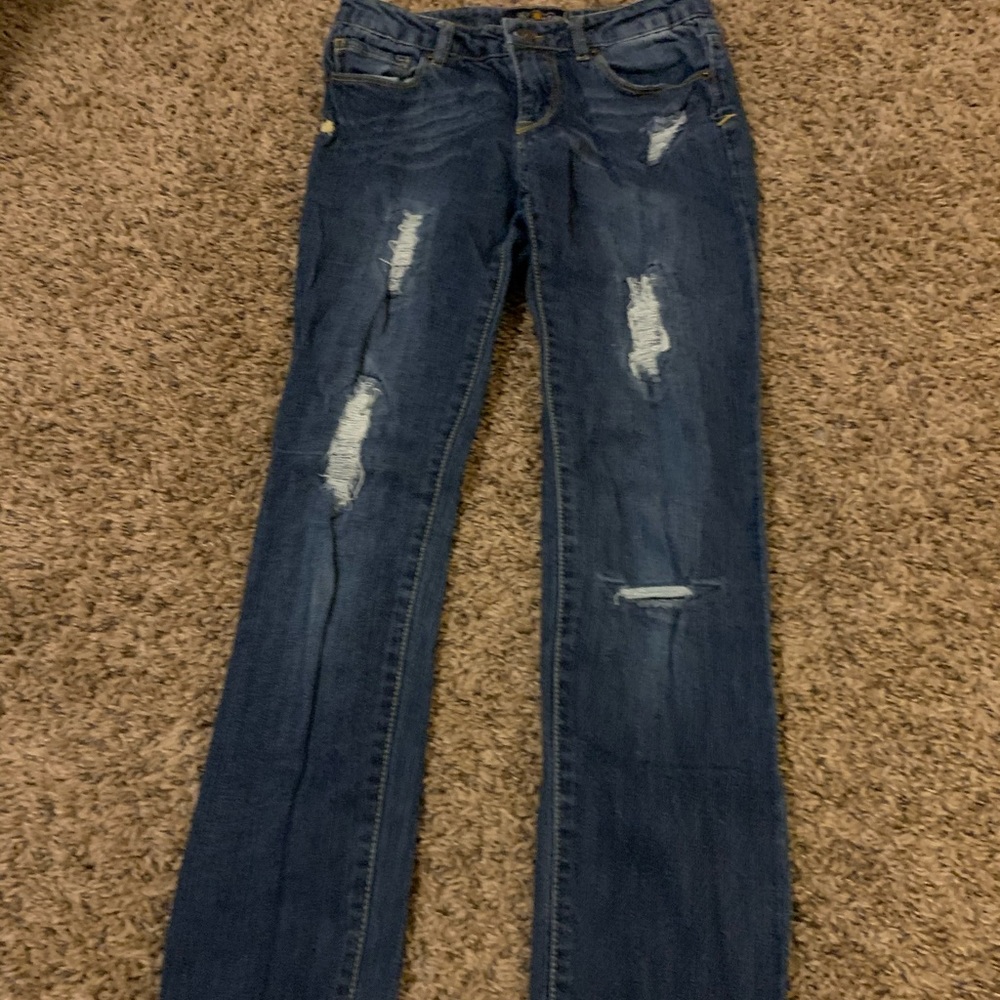 dark colored skinny jeans